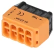 Tracon RVU2,5-8 Csavar nélküli vezetékösszekötő, narancssárga 8x0,5-2,5mm2, 450VAC, max. 16A