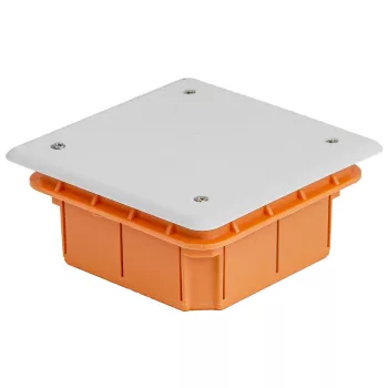   Tracon S100X100 Süllyesztett, négyzetes kötődoboz 98×98x45(33) mm, IP20