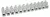 Tracon S3A-H Flexibilis sorozatkapocs, H profil, 12 tag, natúr 2,5mm2, 450VAC, 16A, PP