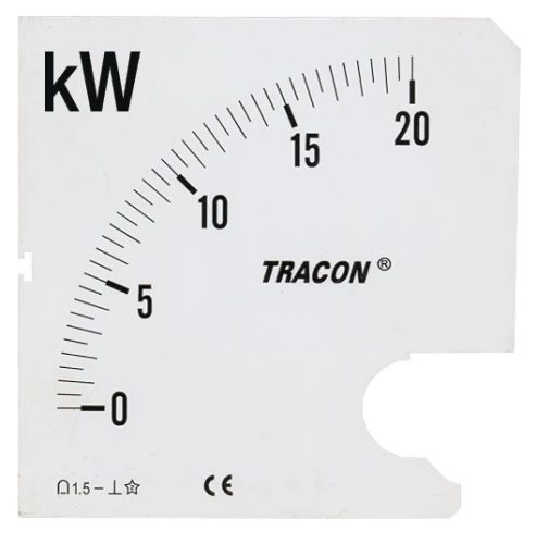 Tracon SCALE-W72/4-24, Skálalap W72-400V/4 műszerhez 0 - 24 kW