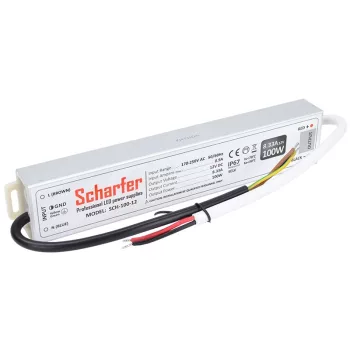   Tracon SCH-100-12, Fémházas LED meghajtó 220-240 VAC / 12 VDC; 100 W; IP67