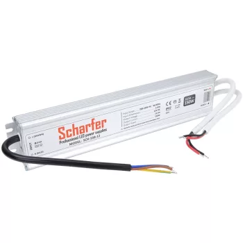   Tracon SCH-150-12, Fémházas LED meghajtó 220-240 VAC / 12 VDC; 150 W; IP67