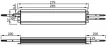 Tracon SCH-150-12, Fémházas LED meghajtó 220-240 VAC / 12 VDC; 150 W; IP67