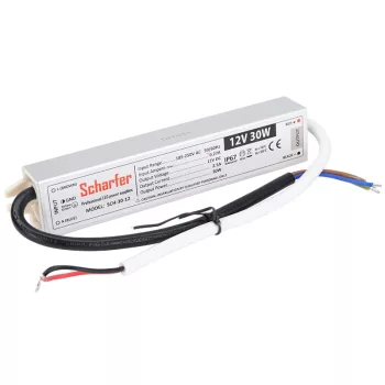   Tracon SCH-30-12, Fémházas LED meghajtó 220-240 VAC / 12 VDC; 30 W; IP67