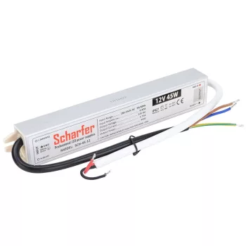   Tracon SCH-45-12, Fémházas LED meghajtó 220-240 VAC / 12 VDC; 45 W; IP67