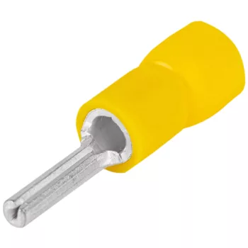   Tracon SCS, Szigetelt csapos saru, ónozott elektrolitréz, sárga 6mm2, (l1=13mm, d1=3,5mm), PVC