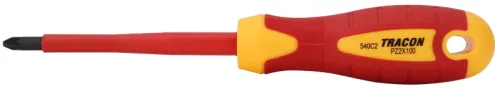 Tracon SD60100PZ2, Csavarhúzó, Pozidriv, 1000V-ra szigetelt, CrV PZ2 6×100mm, AC 1000V