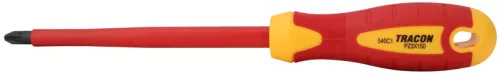 Tracon SD80150PZ3, Csavarhúzó, Pozidriv, 1000V-ra szigetelt, CrV PZ3 8×150mm, AC 1000V
