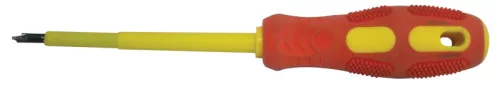 Tracon SDDK4100S Csavarhúzó, csillag-kombi, 1000V-ra sziget.,sárga-piros nyél AC 1000V, 4x100mm