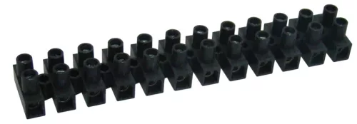 Tracon SF15A-H Flexibilis sorozatkapocs, H profil, 12 tag, fekete 10mm2, 450VAC, 50A, PP