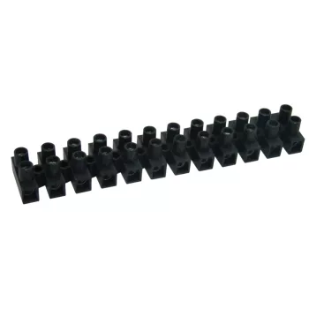   Tracon SF60A-H Flexibilis sorozatkapocs, H profil, 12 tag, fekete 25mm2, 450VAC, 80A, PP