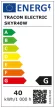 Tracon SKYR40W, Díszperemes csillagos LED mennyezeti lámpa, vezérelhető 230 VAC, 40W, 2700lm, 3000/4000/6500K, 120°, IP20,