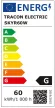 Tracon SKYR60W, Díszperemes csillagos LED mennyezeti lámpa, vezérelhető 230 VAC, 60W, 4000lm, 3000/4000/6500K, 120°, IP20,