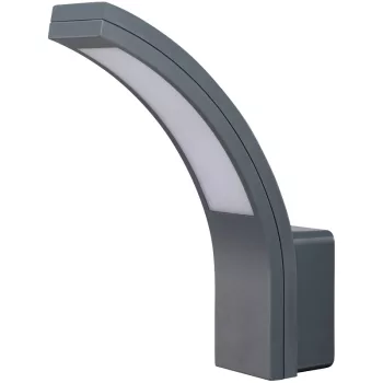   Tracon SLIBA15W, Fali lámpatest, ívelt forma, antracit 230 VAC, 15 W, 4500K, EEI=A, IP54, 1100lm