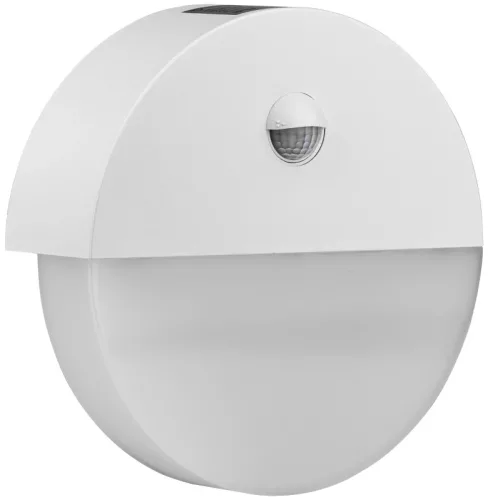 Tracon SLKK10W Mozgásérzékelős kerek fali lámpatest, fehér 230VAC, 10W, 140°, 2-9m, 10s-5m, 4500K , IP54, 700lm, EEI=G
