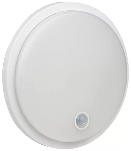 Tracon SLKS15W Mozgásérzékelős kerek fali lámpatest 230VAC, 15W, 140°, 2-9m, 10s-5m, 4500K , IP65, 1500lm, EEI=F