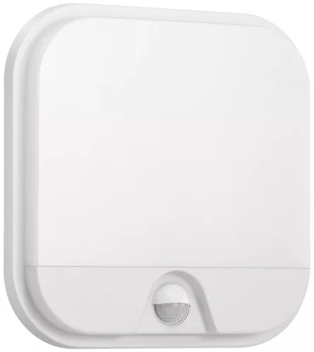 Tracon SLN20W Mozgásérzékelős fali lámpatest, négyzetes, fehér 230VAC, 20W, 140°, 2-9m, 10s-5m, 4500K , IP65, 1900lm, EEI=F