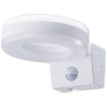   Tracon SLOM20W Mozgásérzékelős fali lámpatest, gyűrű forma 230VAC, 20W, 1700lm, 4500K, 10s-5m, 3-2000lx, 9m,IP65, EEI=F