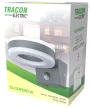 Tracon SLOMA20W Mozgásérzékelős fali lámpatest, gyűrű forma, antracit 230VAC,20W,1700lm,4500K,10s-5m,3-2000lx,9m,IP65,EEI=F