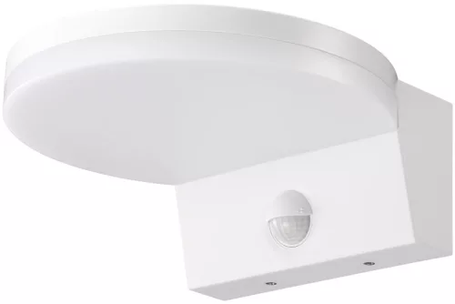 Tracon SLT15W Mozgásérzékelős fali lámpatest, fehér 230VAC, 15W, 140°, 2-9m, 10s-5m, 4500K , IP65, 1350lm, EEI=F