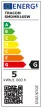 Tracon SMDMR165W, Műanyag házas SMD LED spot fényforrás 12 V AC/DC, MR16, 5 W, 300 lm, 2700 K, 100°,