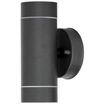   Tracon SPGU10IPF2A Oldalfali spot lámpatest, kültéri, antracit 100-240VAC, 50Hz, 2xGU10, max.35W, IP44