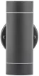 Tracon SPGU10IPF2A Oldalfali spot lámpatest, kültéri, antracit 100-240VAC, 50Hz, 2xGU10, max.35W, IP44
