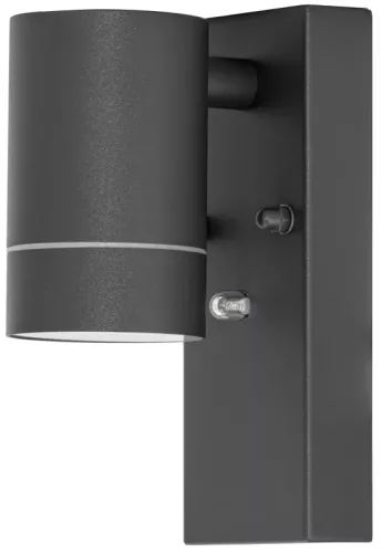 Tracon SPGU10IPFA1A Oldalfali spot lámpatest alkonykapcsolóval, kültéri,antracit 100-240VAC, 50Hz, 1xGU10, max.35W, 30lux, IP44