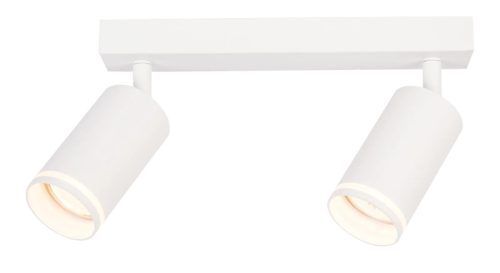 Tracon SPGU10LMA2W Mennyezeti állítható spot lámpatest, fehér 100-240VAC, 50Hz, 2xGU10, max.2x35W