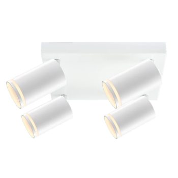   Tracon SPGU10LMAN4W Mennyezeti állítható spot lámpatest, fehér 100-240VAC, 50Hz, 4xGU10, max.4x35W