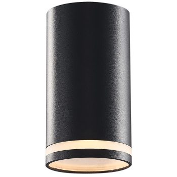   Tracon SPGU10LMB Mennyezeti spot lámpatest, hengeres, fekete 100-240VAC, 50Hz, 1xGU10, max.35W