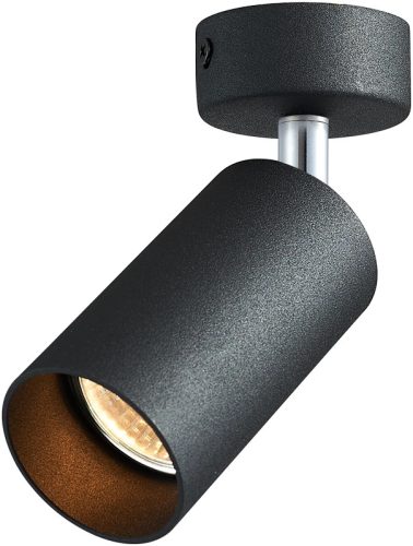 Tracon SPGU10MA1B Mennyezeti állítható spot lámpatest, fekete 100-240VAC, 50Hz, 1xGU10, max.35W