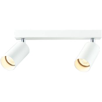   Tracon SPGU10MA2W Mennyezeti állítható spot lámpatest, fehér 100-240VAC, 50Hz, 2xGU10, max.2x35W