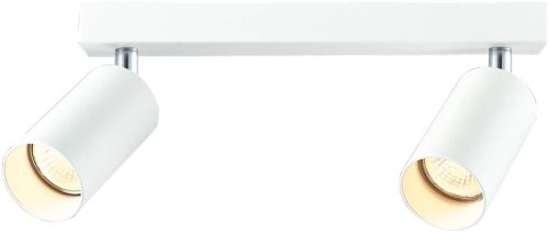 Tracon SPGU10MA2W Mennyezeti állítható spot lámpatest, fehér 100-240VAC, 50Hz, 2xGU10, max.2x35W