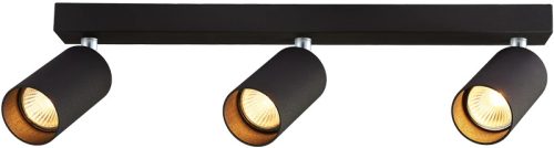 Tracon SPGU10MA3B Mennyezeti állítható spot lámpatest, fekete 100-240VAC, 50Hz, 3xGU10, max.3x35W