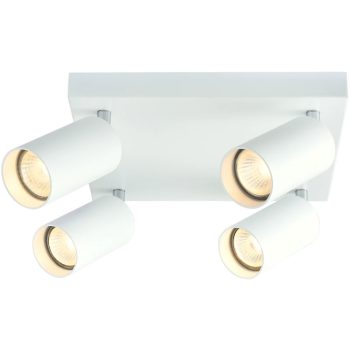   Tracon SPGU10MAN4W Mennyezeti állítható spot lámpatest, fehér 100-240VAC, 50Hz, 4xGU10, max.4x35W