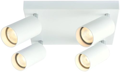 Tracon SPGU10MAN4W Mennyezeti állítható spot lámpatest, fehér 100-240VAC, 50Hz, 4xGU10, max.4x35W