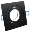 Tracon SPND1B Süllyesztett spot lámpatest, négyzetes, dönthető, fekete 93x93x24mm