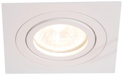 Tracon SPND1W Süllyesztett spot lámpatest, négyzetes, dönthető, fehér 93x93x24mm