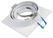 Tracon SPND1W Süllyesztett spot lámpatest, négyzetes, dönthető, fehér 93x93x24mm