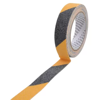   Tracon SRTYB25, Csúszást csökkentő jelölőszalag, sárga-fekete 5m × 25mm