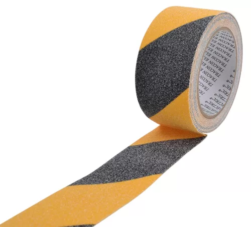 Tracon SRTYB50 csúszásgátló jelölőszalag sárga-fekete 5m 50mm