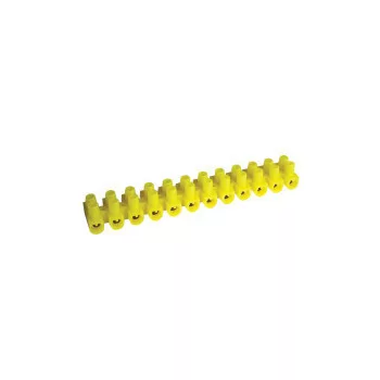   Tracon SS10A-U Flexibilis sorozatkapocs, U profil, 12 tag, sárga 6mm2, 450VAC, 40A, PE