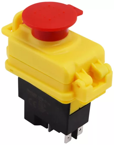 Tracon SSTM-01, Relés biztonsági kapcsoló, gombafejű reteszeléssel 4PIN, 230VAC, 12A/AC3, IP54, 6,3×0,8