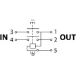 Tracon SSTM-015, Relés biztonsági kapcsoló, gombafejű reteszeléssel, 5PIN, 230 VAC, 12A/AC3, IP54, 6,3×0,8