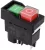 Tracon SSTM-035, Relés biztonsági kapcsoló, bepattintható, fekete kerettel 5PIN, 230 VAC, 12A/AC3, IP54, 6,3×0,8