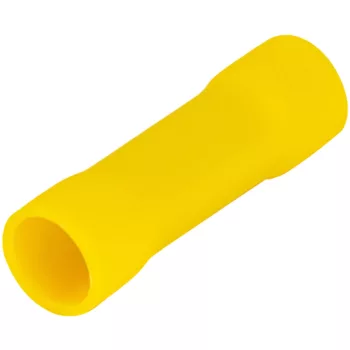   Tracon STH, Szigetelt toldóhüvely, ónozott elektrolitréz, sárga 6mm2, (L=27mm, d1=3,9mm), PVC
