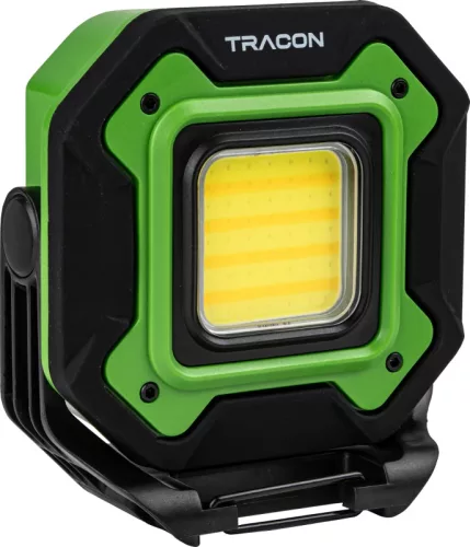 Tracon STLB20W Akkumulátoros LED kézi lámpa 20W, 3000K-6500K, 3,7V, 3000mAh, 1200lm, 4,5 h, IP44