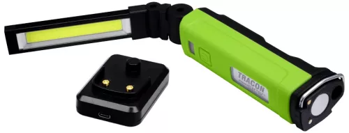 Tracon STLC10W Akkumlátoros LED kézilámpa 10/5W, 6000K, 3,7V, 2000mAh, 600/200lm, 3 h, IP44, STLC10W