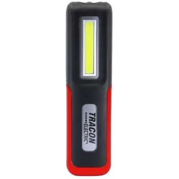   Tracon STLCOB3W Akkumulátoros LED kézi lámpa 3/3W, 6000K, 3.7V 2000mAh, 100/180lm, IP44, 3,5h